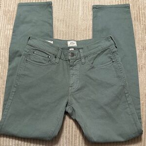 J. Crew Forest Green Casual Denim 29x32